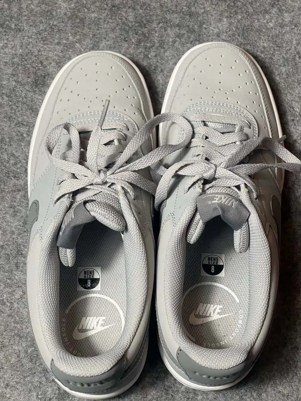Nike Court Vision Low Men's Sneakers Wolf Grey Size 8